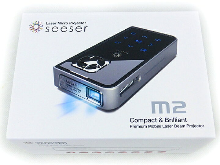 楽天市場】未使用【中古】Seeser m2 レーザー マイクロ プロジェクター 