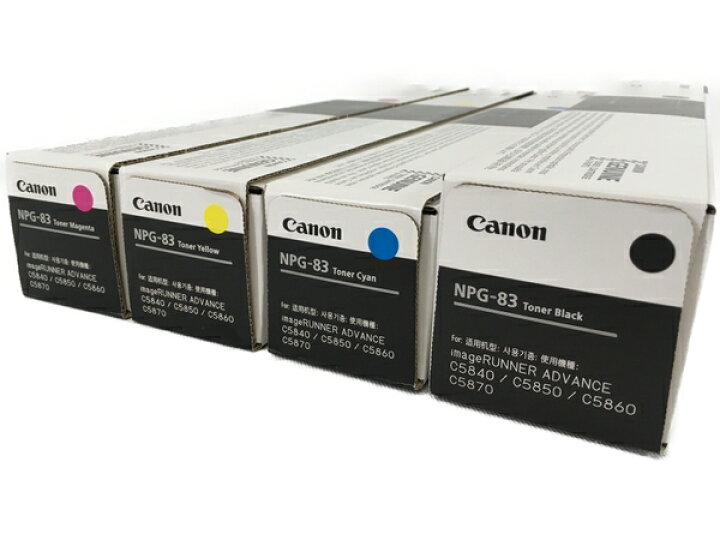 楽天市場】未使用 【中古】 Canon NPG-83 純正トナー 4色セット 