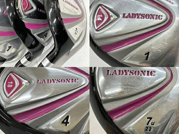 楽天市場】【中古】 Lady sonic レディソニック クラブセット 1W/4W/7U 