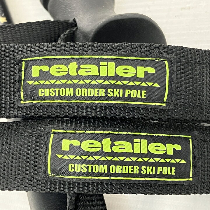 楽天市場】【中古】 Retailer スキーストック 伸縮 カーボン 100-123cm 