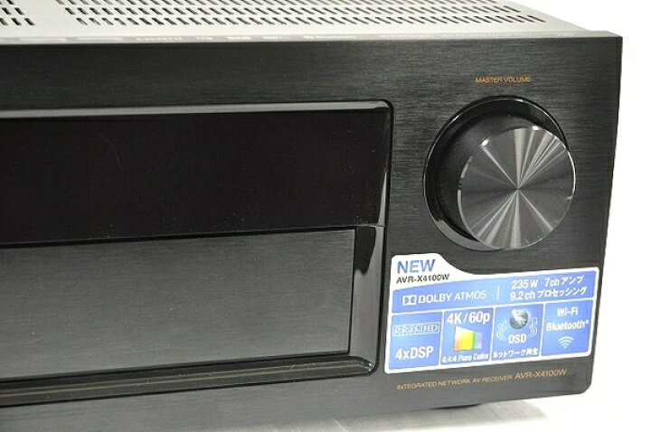 楽天市場】【中古】 DENON AVR-X4100W 7.2Ch AV アンプ ブラック 