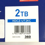 【中古】良好I-ODATEアイ・オー・データHDCZ-UT2KC2TBハードディスクY5419131
