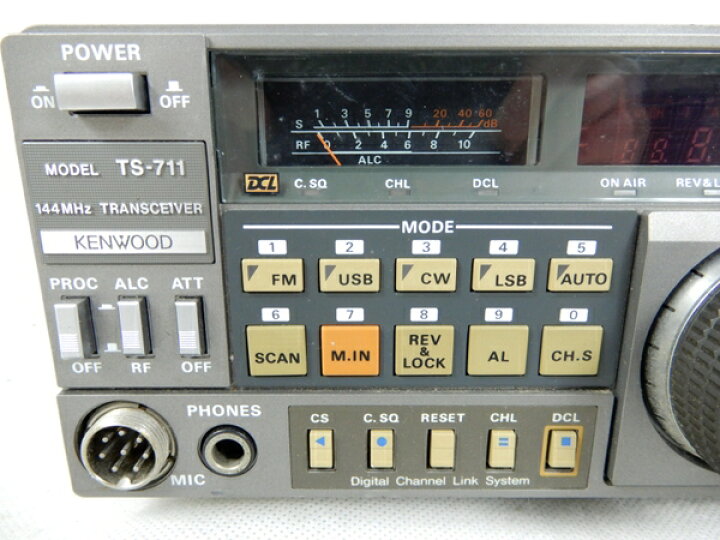 通電確認済み ケンウッド トランシーバー TS-711D 144MHz 25W マイク×2 