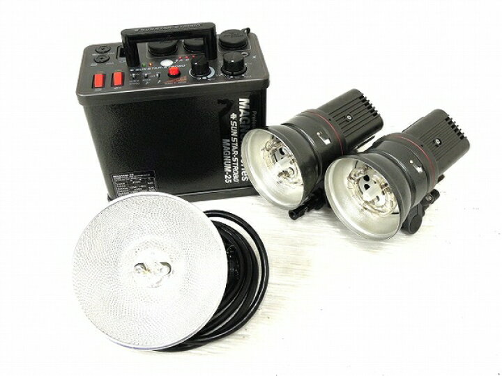 楽天市場】【中古】 サンスター ストロボ MAGNUM-25 ヘッド 3灯 セット 