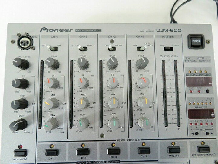 楽天市場】【中古】 Pioneer パイオニア DJM-600 DJミキサー 4.0ch 