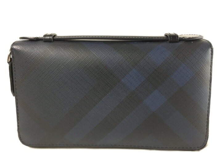 楽天市場】【中古】 BURBERRY バーバリー ダブルファスナー 長財布 PVC 