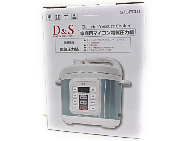 楽天市場】未使用【中古】D&S STL-EC01 家庭用マイコン電気圧力鍋