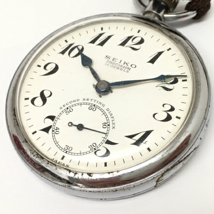 楽天市場】【中古】 SEIKO セイコー PRECISION 15JEWELS 懐中時計 手 