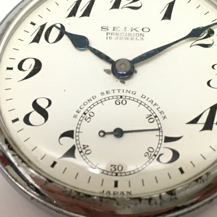 楽天市場】【中古】 SEIKO セイコー PRECISION 15JEWELS 懐中時計 手 