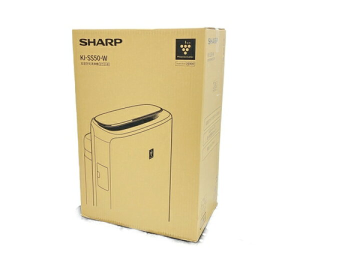 楽天市場】未使用 【中古】 SHARP KI-SS50-W 加湿空気清浄機 ホワイト 