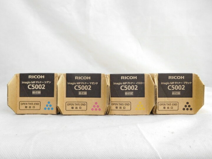 楽天市場】未使用 【中古】 RICOH リコー imagio MP Pトナー C5002 4色  