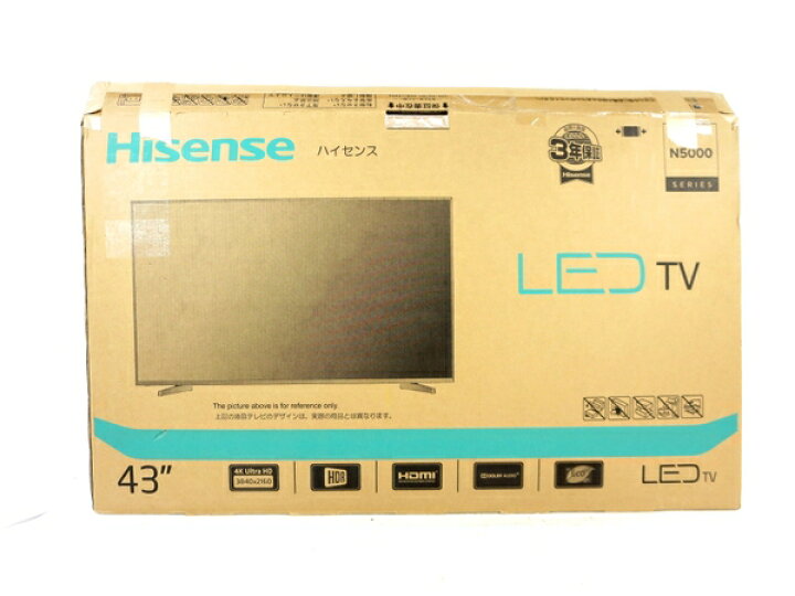 楽天市場 中古 Hisense ハイセンス Hj43n5000 43v型 4k Smart Led液晶テレビ M Rere 安く買えるドットコム