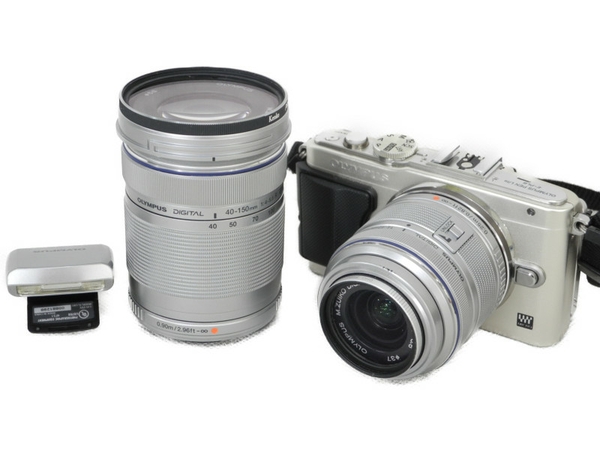 【中古】 OLYMPUS オリンパス PEN Lite E-PL6 ダブルズームキット カメラ ミラーレス一眼 シルバー N3335093 |  ReRe（安く買えるドットコム）