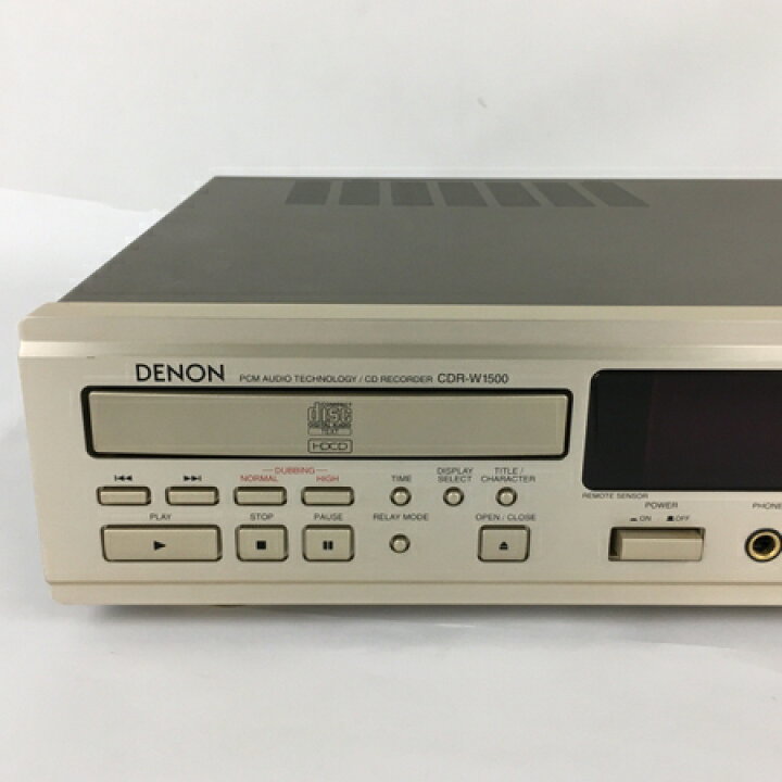 楽天市場】【中古】 DENON CDR-W1500 CDプレイヤー CDレコーダー 2004 