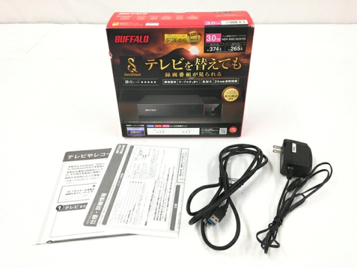 楽天市場】【中古】 BUFFALO HDV-SQ3.0U3/VC テレビ録画用 外付けHDD 