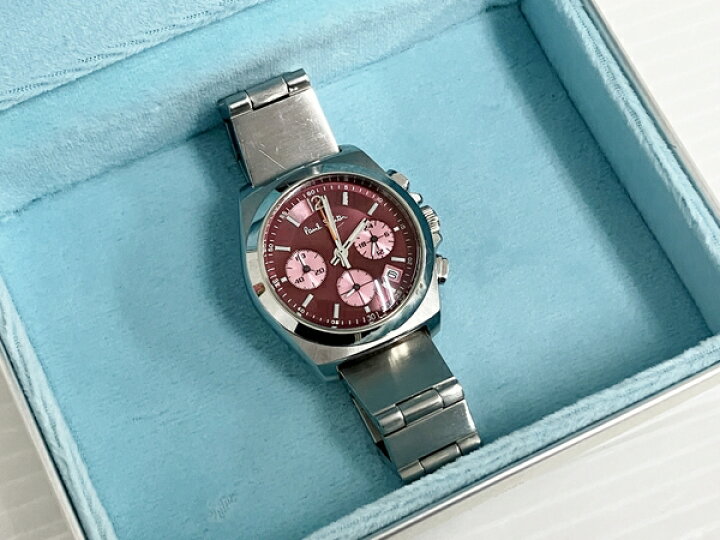 ジャンク品】Paul Smith F520-T008402 クロノグラフ時計 