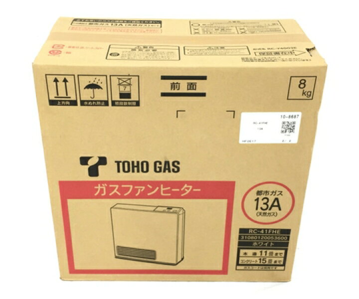楽天市場】未使用 【中古】 東邦ガス RC-41FHE ガスファンヒーター 