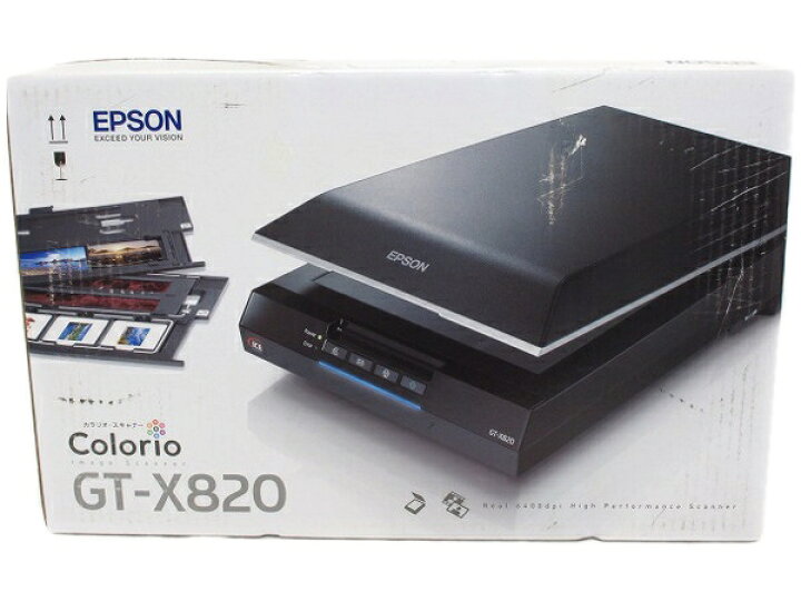 楽天市場】未使用【中古】エプソン カラリオ GT-X820 スキャナー A4  