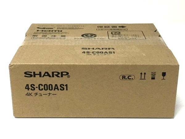 未使用 【中古】 SHARP 4S-C00AS1 4Kチューナー 光ディスクレコーダー