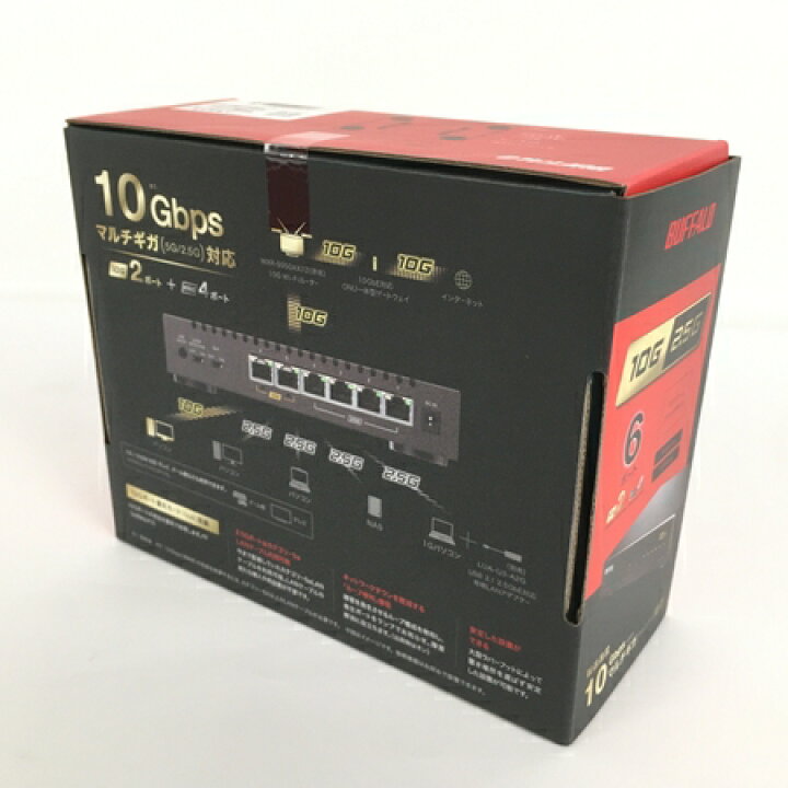 楽天市場】未使用 【中古】 BUFFALO LXW-10G2/2G4 6ポート  