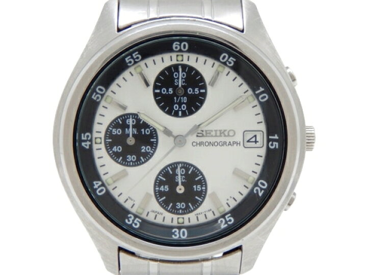 楽天市場】【中古】 SEIKO セイコー クロノグラフ V657-7100 クォーツ 