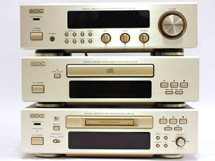 楽天市場】【中古】DENON DMD-F100 DRA-F100 DCD-F100 CD/MD/アンプ 