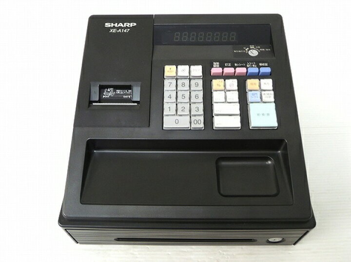 楽天市場】【中古】SHARP シャープ XE-A147 電子レジスタ 8部門 業務用 