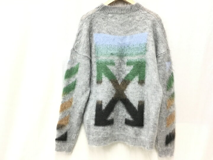 楽天市場】【中古】 OFF-WHITE オフホワイト DIAG BRUSHED KNITWEAR 