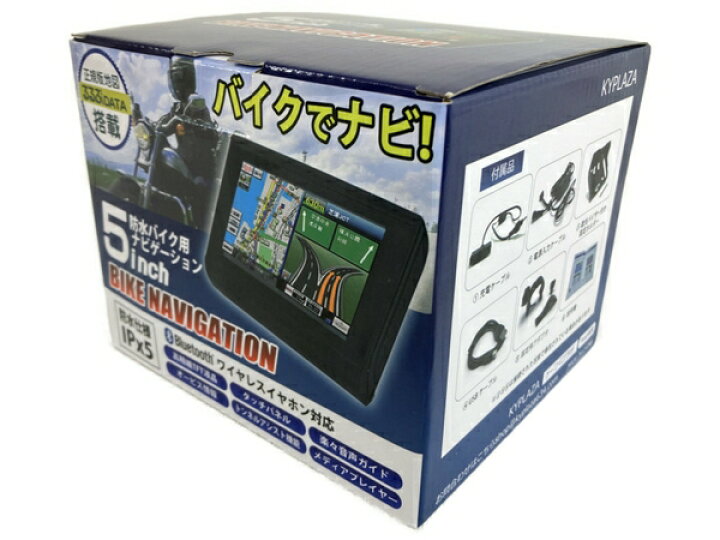楽天市場】未使用 【中古】 KYPLAZA 5インチ 防水バイク用 