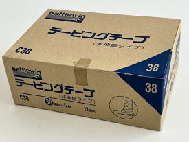 未使用 【中古】 5.ニチバン battlewin C38 テーピングテープ 非伸縮タイプ 38mm×12m 12個入り Z8765665