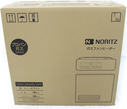 未使用 【中古】 NORITZ ノーリツ GFH-2404S-W5 ガスファンヒーター プロパンガス LPガス用 スノーホワイト N2842320 |  ReRe（安く買えるドットコム）