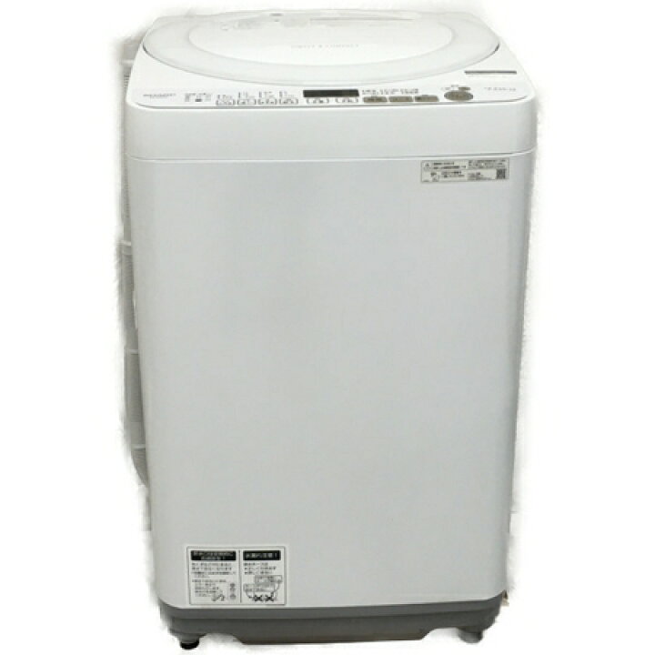 楽天市場】【中古】 SHARP ES-KS70V W 全自動洗濯機 2020年製 生活家電 