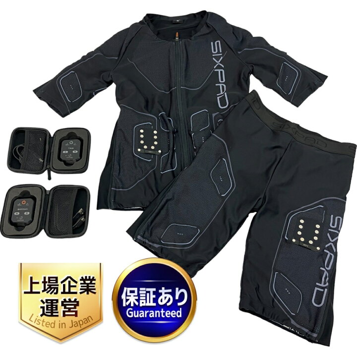 シックスパッドパワースーツトップ＆ボトムセットM EMSトレーニング 