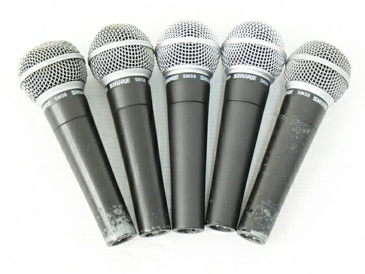 楽天市場】【中古】中古 SHURE SM58 定番 ダイナミックマイク 5本 