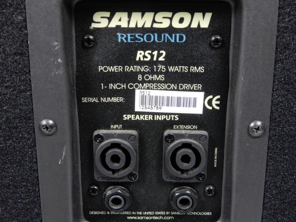 楽天市場】【中古】 SAMSON スピーカー RESOUND RS12 PA SPEAKER 音響