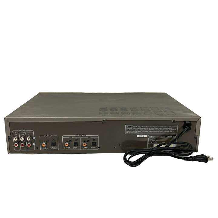 楽天市場】【中古】 DENON CDR-W1500 CDレコーダー 音響機材 