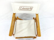 【中古】Colemanウッド木製折畳チェア椅子コールマンキャンプ用品N6523962