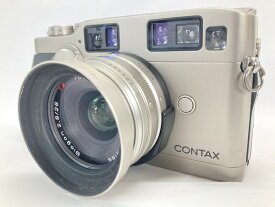 【中古】 【動作保証】京セラ CONTAX G2 レンジファインダー Carl Zeiss Biogon 28mm F2.8 レンズ セット W8783183