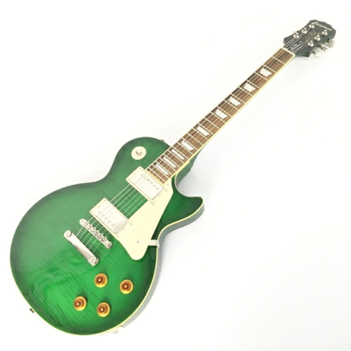 楽天市場 中古 Epiphone エピフォン Les Paul Plus Top Pro Gb レスポール スタンダード エレキギター グリーンバースト Y Rere 安く買えるドットコム