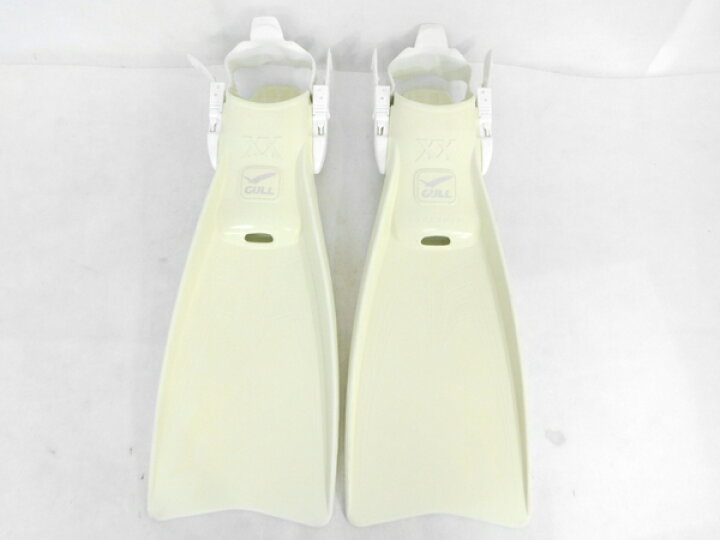 楽天市場】【中古】 GULL スーパーミューXX フィン ダイビングホワイト 