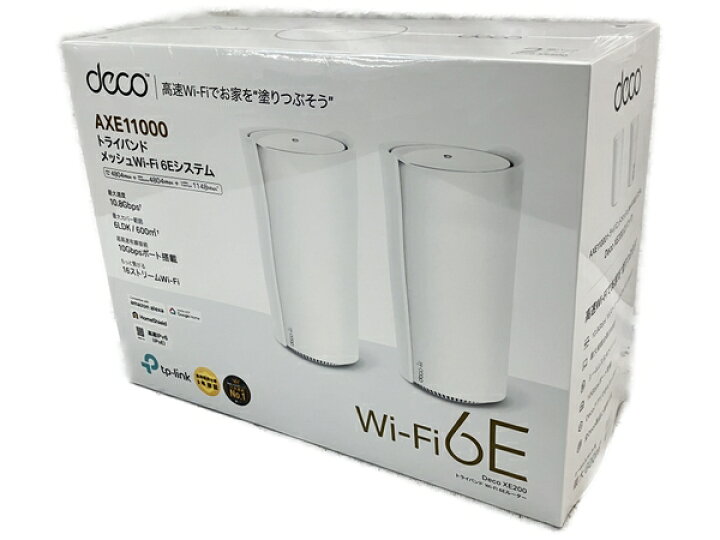 楽天市場】未使用 【中古】 TP-Link Deco XE200 2-Pack Wi-Fiルーター  