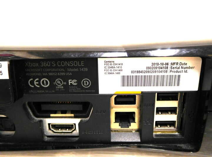 楽天市場】【中古】Microsoft Xbox 360 モデル1439 250GB 付属有り 