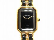 【中古】CHANELプルミエールクォーツレディースLサイズ時計シャネル動作品O6219608