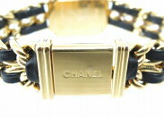 【中古】CHANELプルミエールクォーツレディースLサイズ時計シャネル動作品O6219608