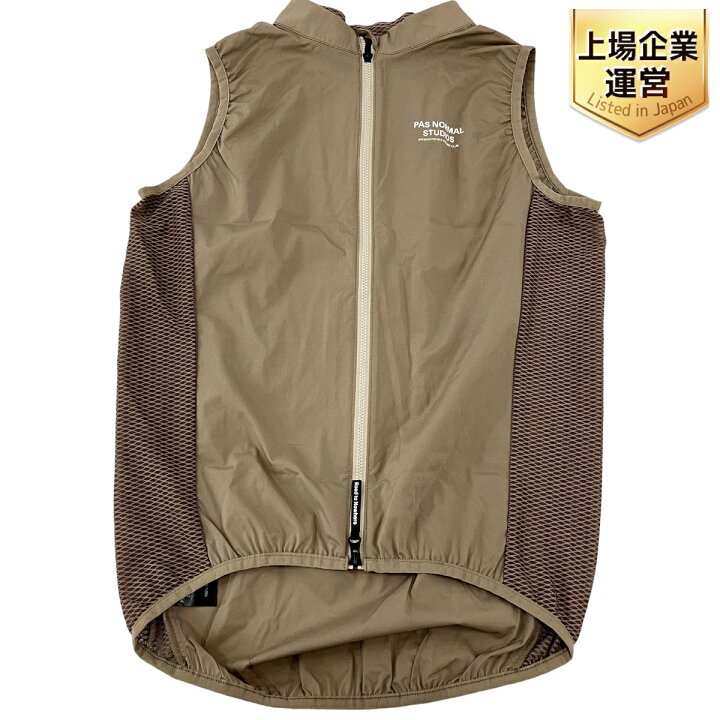 楽天市場】【中古】 PAS NORMAL STUDIOS サイクルベスト ジレ ベージュ 
