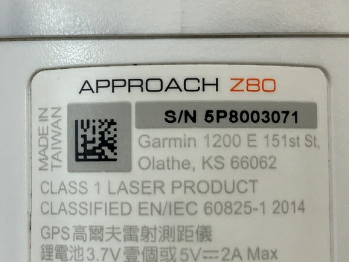 楽天市場】【中古】 GARMIN APPROACH Z80 GPS搭載 レーザー 距離計 