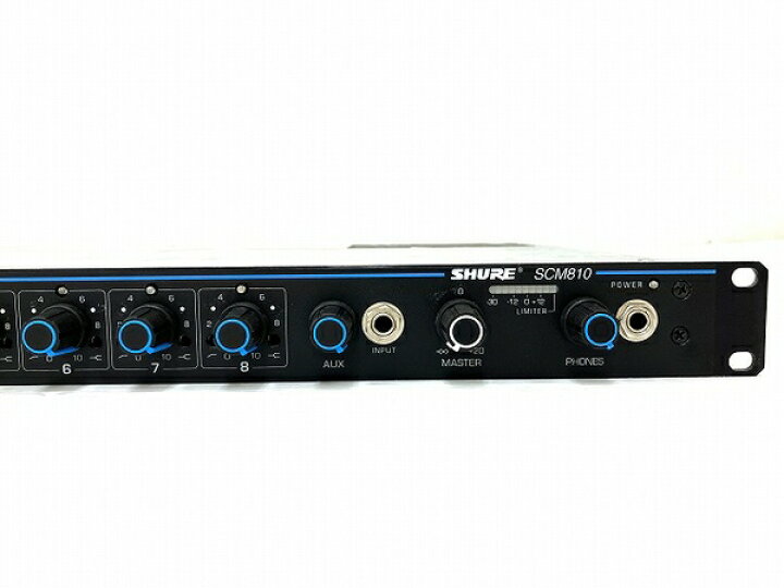 楽天市場】【中古】 SHURE オートマチックミキサー SCM810 8チャンネル 