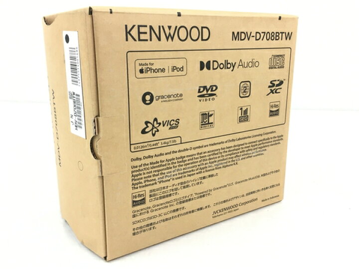 楽天市場】未使用 【中古】 KENWOOD MDV-D708BTW AVナビゲーション 