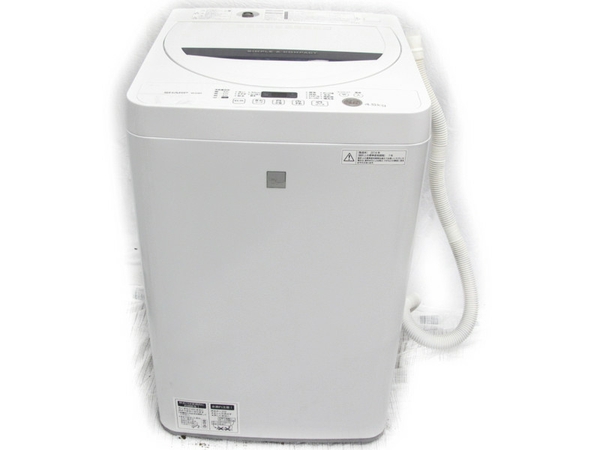 生活家電 洗濯機 【中古】 SHARP ES-G4E3-KW 全自動 電気洗濯機 4.5kg 2016年製 キーワードホワイト 【大型】 N2531948 |  ReRe（安く買えるドットコム）