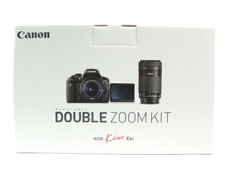 楽天市場】新品【中古】Canon EOS Kiss X8i ダブル ズーム キット 